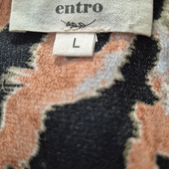 Entro Multicolor Camouflage Long Sleeve Dress - Picture 10 of 11